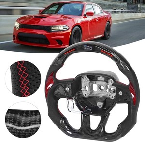Volante de Fibra de Carbono de Venta Rápida con Luces LED Forjado para Sedanes de Alto Rendimiento y Muscle Cars 2015-2025 - Product Image 3