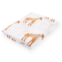 Dernière collection de tissu imprimé animal girafe pour enfants ensemble de literie bébé couette