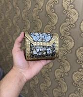 Tas Clutch Desain Mosaik untuk Wanita Pesta, Dibuat dengan Tangan Wanita, Buatan Tangan Wanita, dan Tas Clutch Mini Berkualitas Tinggi