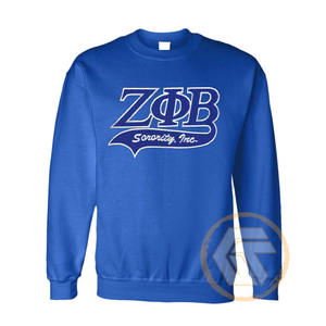 เสื้อสเวตเชิ้ตผ้าฝ้ายฟลีซระบายอากาศสำหรับผู้หญิง Zeta Phi Beta แบบสั่งทำขายส่ง ปักลายตามสั่ง สีพื้น สำหรับฤดูหนาว - Product Image 4