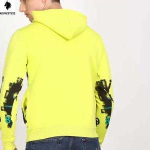 เสื้อฮู้ดสำหรับผู้ชายประดับพลอยเทียมมีซิปมีฮู้ดผ้าฝ้ายพิมพ์ลายสกรีนออกแบบได้ตามต้องการ - Product Image 4