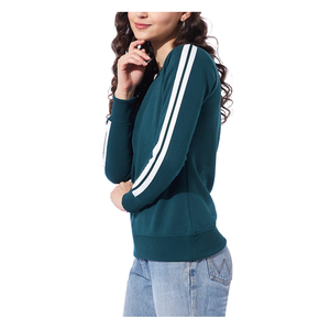 Jersey ajustado para mujer, sudadera personalizada con cuello redondo, patrón de letras impresas a la moda, venta al por mayor para la temporada de invierno - Product Image 2