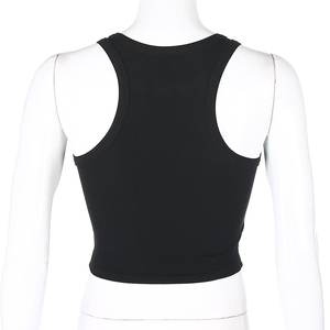 Custom Logo Sexy Ladies Cotton Diamond Halter Tube Crop Ribbed tank <b>Top</b> Women Custom Made Women Tank <b>Top</b> - Product Image 3