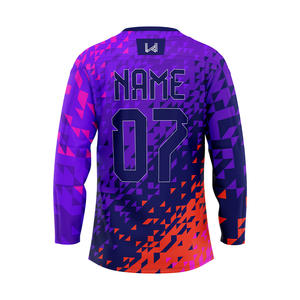 Jersey de Hockey sobre Hielo Personalizado con Impresión por Transferencia de Calor, 100% Poliéster, Elástico en Cuatro Direcciones, Uniforme de Hockey sobre Hielo para Equipos Adultos - Product Image 2