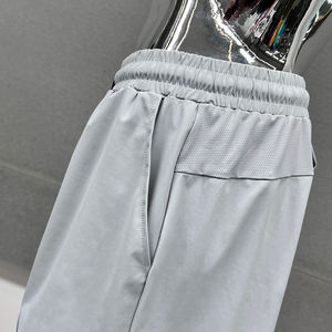 Pantalones cortos casuales de moda Regular Fit Draw cintura elástica 70% algodón 30% poliéster reciclado Fleece French Terry pantalones cortos para hombres - Product Image 5