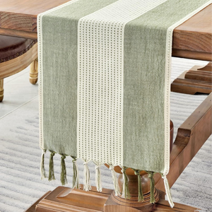 Chemin de table en coton personnalisé de 120 pouces dernière conception pour la décoration de mariages et de fêtes en vente - Product Image 4