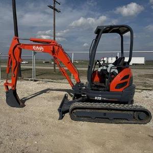 Mini-excavatrice Kubota U25S, excavatrice hydraulique compacte sur chenilles pour la construction, l'agriculture, l'aménagement paysager et les travaux de terrassement - Product Image 1
