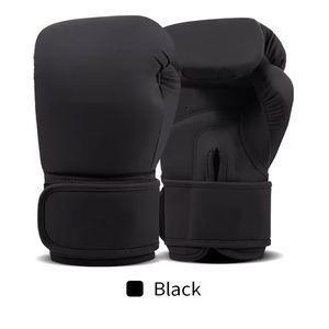 Logo personnalisé MMA Kickboxing Muay Thai Gants de boxe avec sangle en cuir véritable PU à vendre - Product Image 4