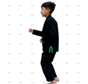 Alta calidad por encargo niños Jiu Jitsu Gi último estilo y colores MMA artes marciales desgaste con logotipos personalizados precio al por mayor - Product Image 3