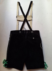 Pantalones cortos bávaros alemanes de cuero de ante genuino hechos en Pakistán a un precio razonable, pantalones cortos para hombre Lederhosen - Product Image 6