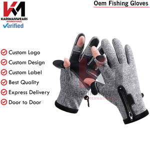 Guantes de pesca OEM Venta al por mayor de fábrica Envío rápido Logotipo personalizado Guantes de pesca para deportes al aire libre OEM disponible - Product Image 6