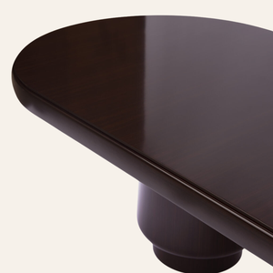 Juego de Mesa de Comedor de Madera Maciza de Diseño Moderno Arcadia, Forma Ovalada, Ensamblado, Extensible, para Uso en el Hogar, Oficina o Restaurante - Product Image 3