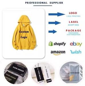 Sweat-shirts et pulls à capuche pour hommes, surdimensionnés, à fermeture éclair, logo personnalisé brodé, 100% coton, poids lourd, imperméable - Product Image 6