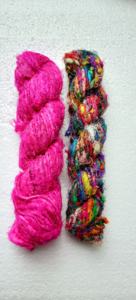 Wholesale Recycled Sari <b>Silk</b> <b>Yarn</b> Handspun Eco Friendly <b>Yarn</b> for Knitting & Crafts Colorful Recycled Sari <b>Silk</b> <b>Yarns</b> - Product Image 2