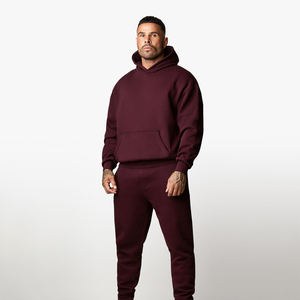 Ensemble survêtement pour homme personnalisé avec logo, pantalon de jogging ample pour homme, sweat-shirt à capuche, pantalon de jogging évasé et sweat-shirt à capuche pour homme - Product Image 4