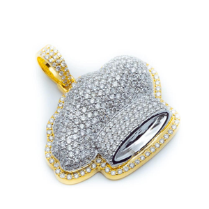 Personalizado 925 Sterling Hip Hop Corona Colgante Lab Grown Diamond Bling Rapero Regalo con Certificado IGI - Product Image 2