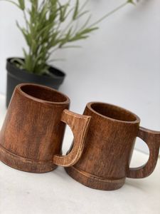 100 % Natural Wooden <b>Mug</b> for Beer and Barware and Tabletop With Handle Beer <b>Mug</b> <b>Handmade</b> Drinking Coffee <b>Mug</b> - Product Image 6