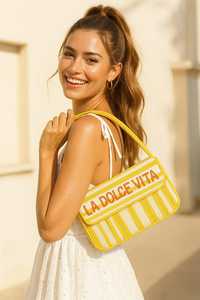Bolso con cuentas multicolor con asa, bolso de mano, bolso de mano informal, artesanía india, hecho a mano, bolso Baguette, - Product Image 4