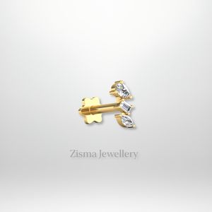 Pendientes de lujo con diamantes de pera y marquesa para mujer, oro de 14K y 18K, diamantes naturales VVS DEF con certificación GIA - Product Image 1