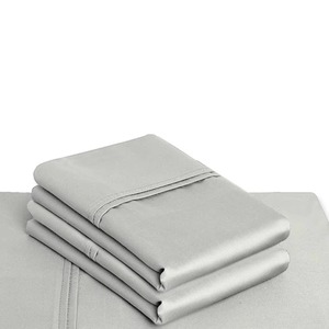 Ensemble de draps de lit en microfibre de haute qualité 4 pièces pour la maison et l'hôtel Durable 400TC fils compter draps de lit de Style uni - Product Image 6