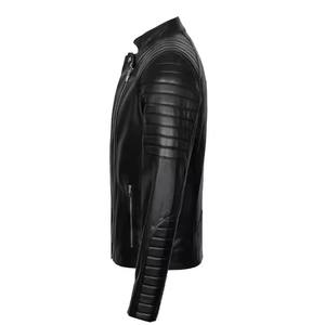 Dernières nouvelles vestes en cuir pour hommes de moto Vestes en cuir pour hommes coupe-vent d'hiver Personnaliser Vestes en cuir pour hommes - Product Image 3