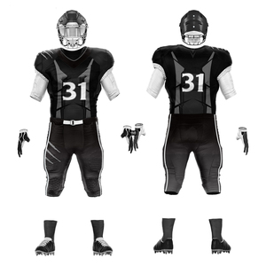 Vêtements de sport 2026 Uniforme de football américain unisexe Nom de l'équipe personnalisé Impression à l'écran Jersey ample pour adultes à bas prix - Product Image 5