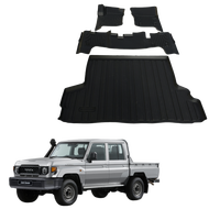 Tapis de sol de voiture 3D personnalisés de haute qualité pour Toyota LC76/79 tapis de pied tapis de coffre antidérapants accessoires de tapis