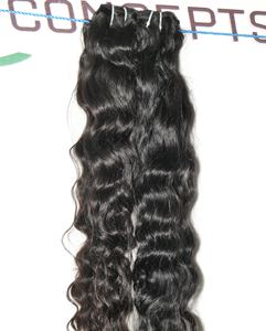 Vente en gros 100% extensions de cheveux humains vierges non traités à cuticules alignées cheveux humains ondulés vendeur temple indien - Product Image 4