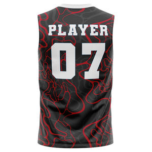 Maillot d'entraînement de football américain 7 contre 7 avec logo personnalisé, 100 % polyester, séchage rapide, grande taille, impression par transfert thermique, devant et dos, maillots 7v7 - Product Image 3