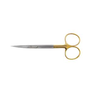 Iris Scissors TC Tijeras quirúrgicas manuales de acero inoxidable con mango dorado tijera dental instrumentos quirúrgicos - Product Image 4