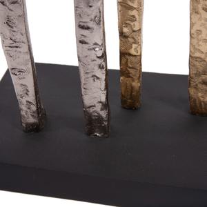 Figurine de sculpture de personnes en métal artistique Design moderne unique Pièce décorative élégante parfaite pour les espaces contemporains - Product Image 5