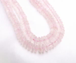 Cuentas de Cuarzo Rosa Facetadas Redondas de 7-11 mm, Piedras Preciosas Naturales para la Elaboración de Joyería Fina - Product Image 1