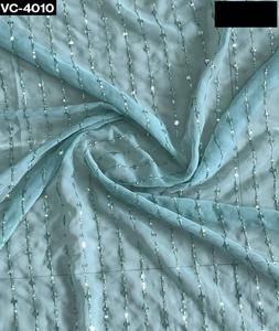 Ndian y akistani tyle OFT eorgette arete AREE con ecuencia y bordado - Product Image 1