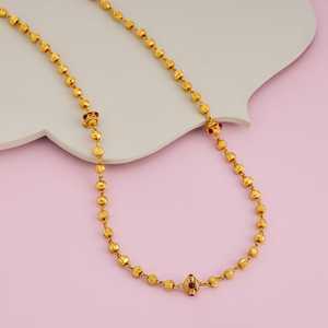 Vintage 18k Gold Figaro Chain Religious Pendant with Sapphire and <b>Ruby</b>####Diamonds-IGI Certified - Product Image 2