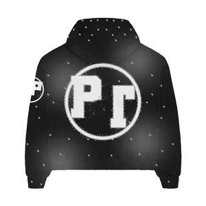 Custom Hoodie Sun Faded 100% Cotton Distressed Embroidered Patch Rhinestone <b>Zip</b> <b>up</b> Hoodie for <b>Men</b> Best Quality <b>Top</b> Trend - Product Image 4