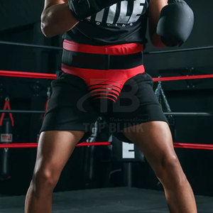 Alta calidad logotipo personalizado Kick Boxing ingle Guard precio al por mayor promocional barato nuevo diseño protector de cuero - Product Image 5