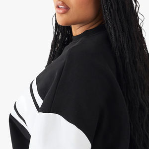 Sudadera Clásica de Corte Moderno y Fácil de Combinar para Mujer con Diseño de Bloques de Color y Logotipo Personalizable para Pedidos al por Mayor - Product Image 5