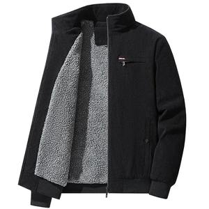 Abrigo fino informal de negocios para hombre 2024, chaqueta con cuello de béisbol de invierno, cremallera, corto, suelto, de Color sólido, a la moda para primavera y otoño XS - Product Image 1