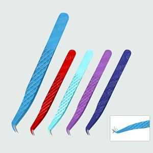 Pinzas de volumen de acero inoxidable japonesas personalizables, hechas a mano, fibra afilada, fácil de recoger pestañas, puntiagudas, alta belleza, personalizadas - Product Image 1