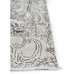 Tapis en laine noué à la main beige-brun vintage pour la maison - Idéal pour salon, couloir, entrée, chambre d'adolescent - Motif médaillon rectangulaire en puzzle - Product Image 4