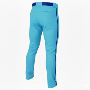 กางเกงเบสบอลแบบสั่งตัดสำหรับผู้ชาย ลายแถบข้าง พิมพ์ลายมงกุฎ ปลายขาเปิด ความยาวข้อเท้า สไตล์เสื้อเจอร์ซีย์ สำหรับซอฟต์บอล - Product Image 4