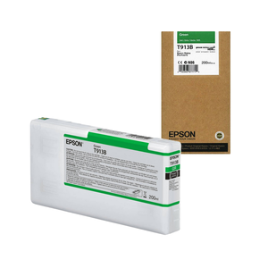 For Epson T913B Green for <b>Ink</b> Cartridge 200ml <b>Refillable</b> with Chip MBK Yellow Black Red" - Product Image 1