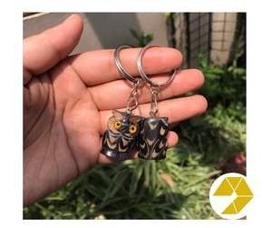 Porte-clés corne fabriqué à la main Souvenir d'anniversaire exclusif en stock porte-clés corne naturelle du Vietnam conception de cadeau Premium artistique Unique - Product Image 6