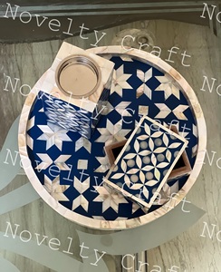 Quemador de incienso de madera Bakhor Oud de lujo con caja de bandeja con incrustaciones de fregona regalos religiosos difusor de aromaterapia y soporte de incienso - Product Image 3