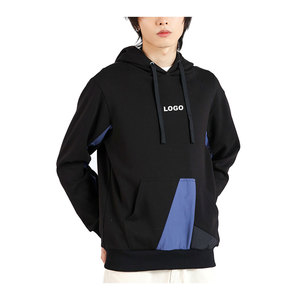 เสื้อสเวตเตอร์ขนแกะปักโลโก้ได้ตามต้องการมีฮู้ดขนาดใหญ่พิเศษสำหรับผู้ชาย - Product Image 2