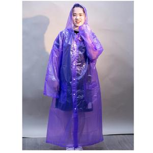 Ropa impermeable colorida Pedidos personalizados Precio al por mayor MOQ bajo Impermeables CON CAPUCHA DE PE para una sola persona Origen de Vietnam - Product Image 4