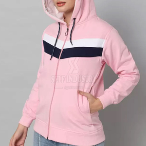 Sudaderas con capucha elásticas con cremallera transpirable de alta calidad para mujer, ropa de calle, estilo informal, Logo frontal, cuello con capucha, gran oferta para invierno - Product Image 3