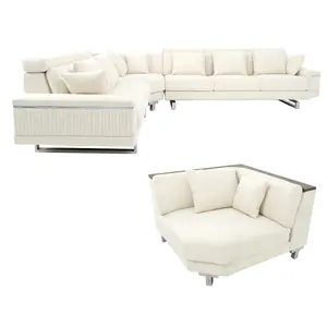 Custom Your Own Design American Style Furniture Sofa Set Manufacturer Direct Sale Indoor Sofa White Color Sofa Produce