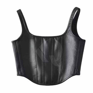 Soutien-gorge en similicuir de qualité supérieure pour femmes, avec une coupe confortable et un style moderne. Soutien-gorge en cuir pour femmes. - Product Image 4