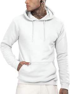 Sudaderas Casuales de Invierno para Hombre, Color Sólido, 100% Algodón, Felpa, Corte Regular, Secado Rápido y Transpirable, Alta Calidad - Product Image 2